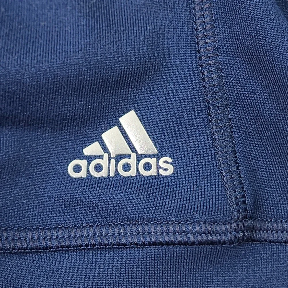 Adidas Michigan Wolverines Jacket Men Medium Blue 1/4 Zip ClimaLite Athletic Fit